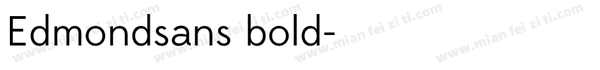 Edmondsans bold字体转换